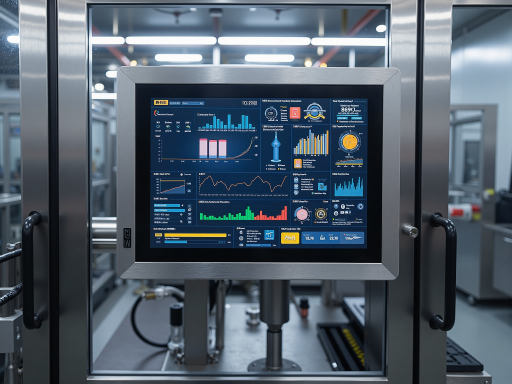 航空发动机监控系统显示屏，多参数实时显示，数字化界面，专业操作环境