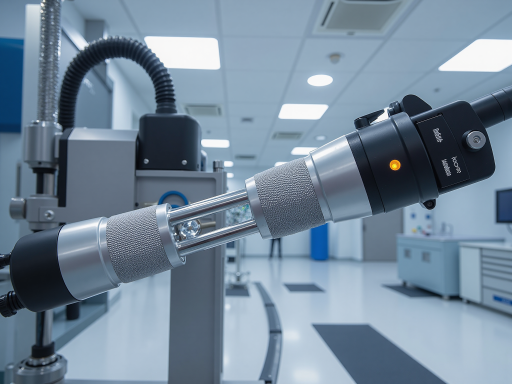 航空发动机温度传感器，不锈钢探头，精密测量设备，实验室环境